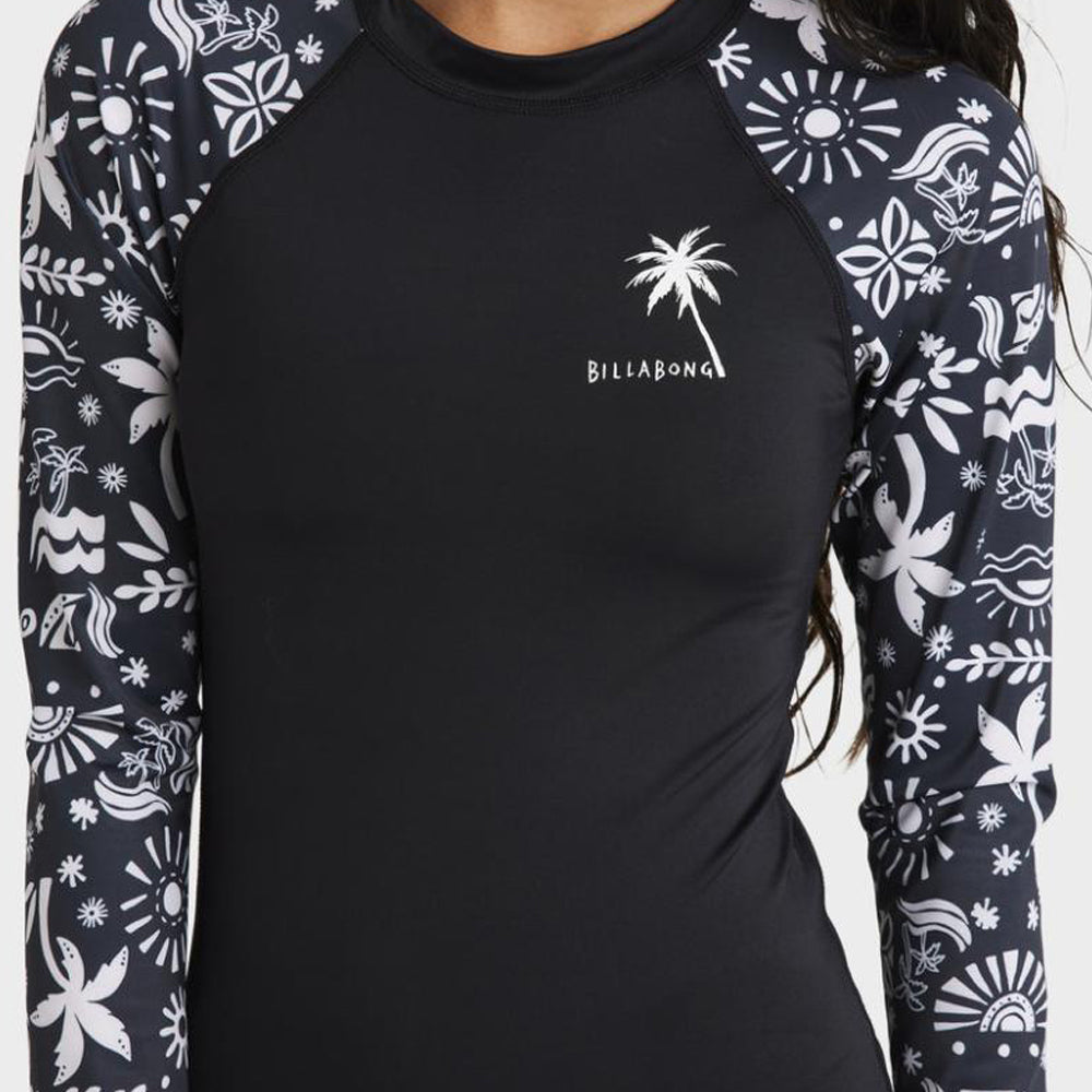 Paradise Stamp Long Sleeve Rash Vest - Kids