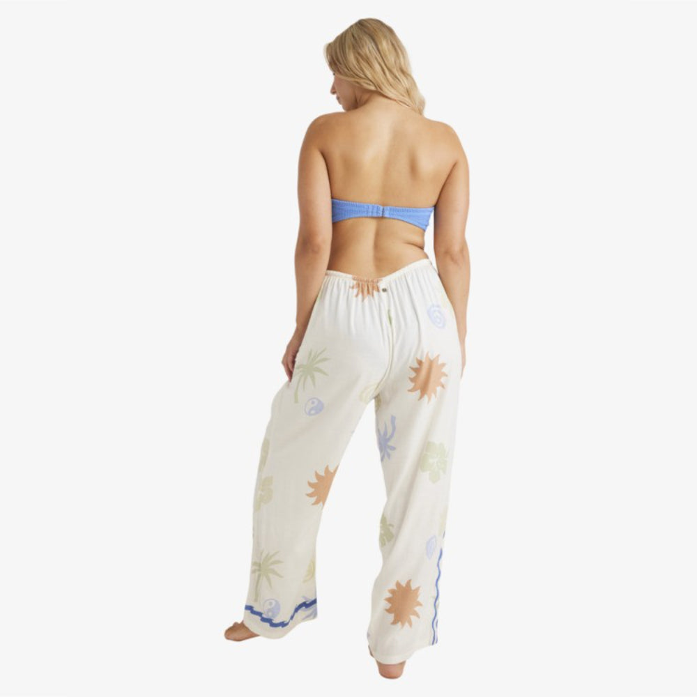 Sun Symbol Elastic Waist Pants - Women