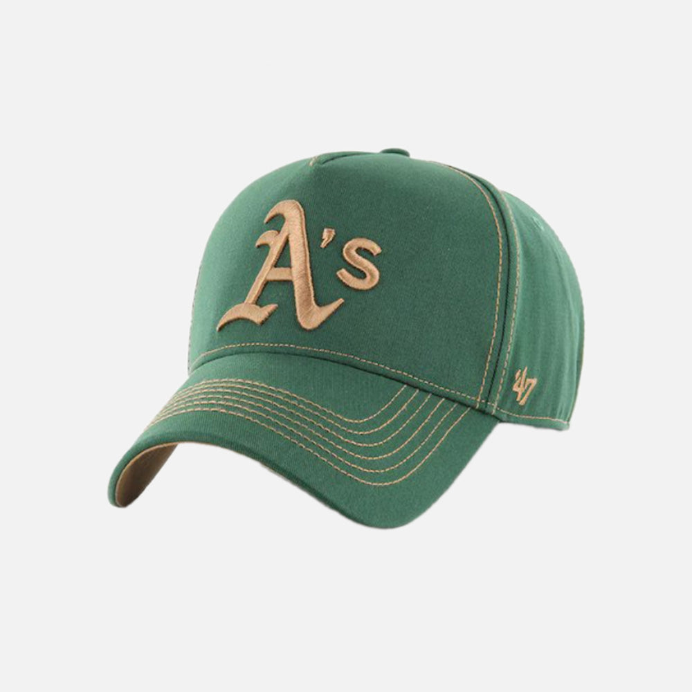 MLB Athletics Contrast Stitch Cotton Baseball Cap - Men