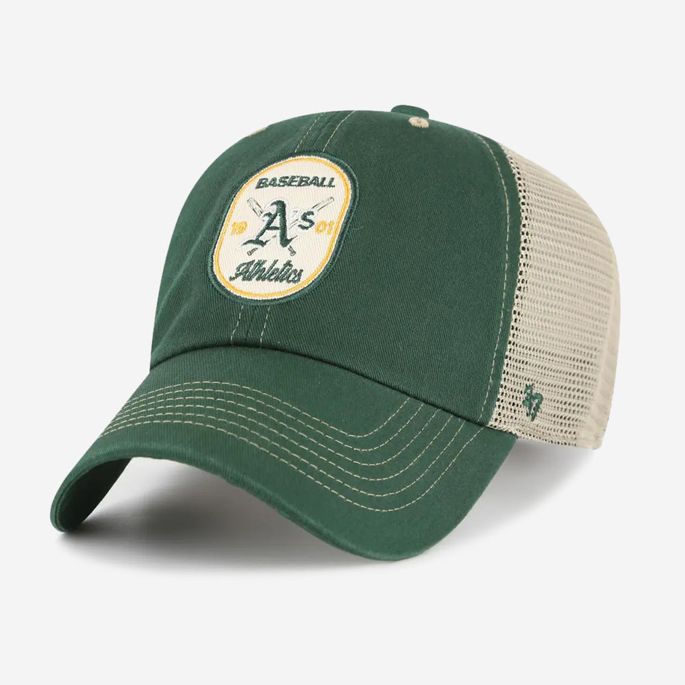 MLB Athletics Crosspatch Mesh Clean Up Cap - Men