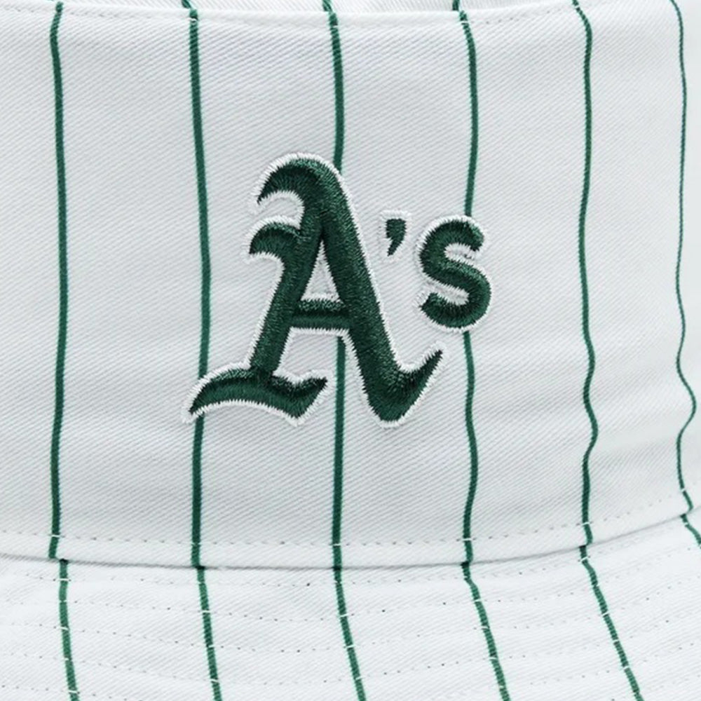 MLB Oakland Athletics Pinstriped Bucket Hat - Men