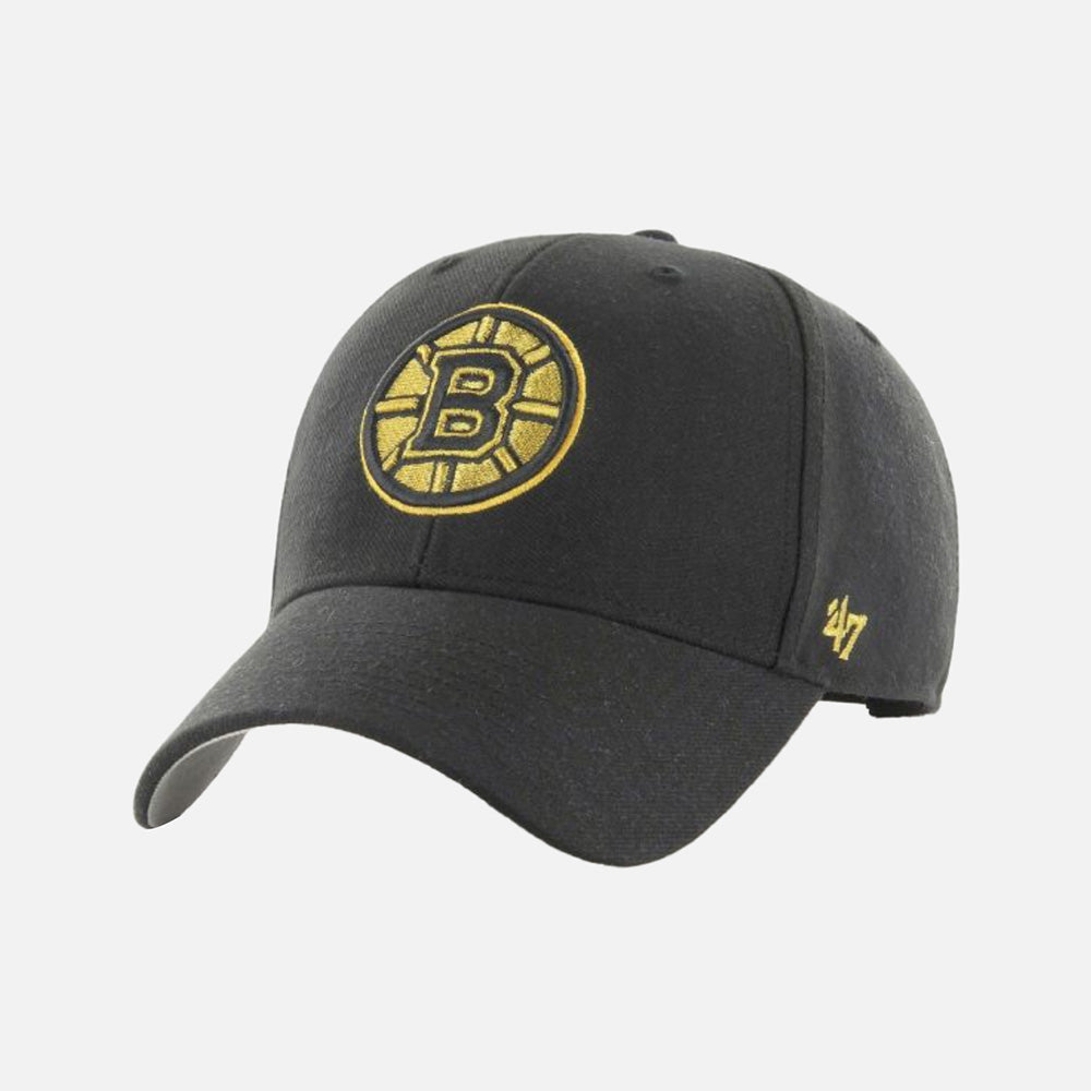 NHL Boston Bruins Metallic Snap MVP Wool Cap - Men