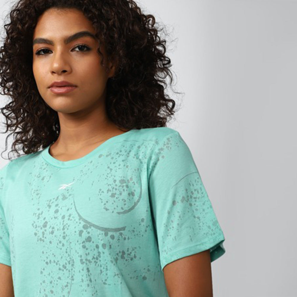 Tech Style Burnout Tee - Women