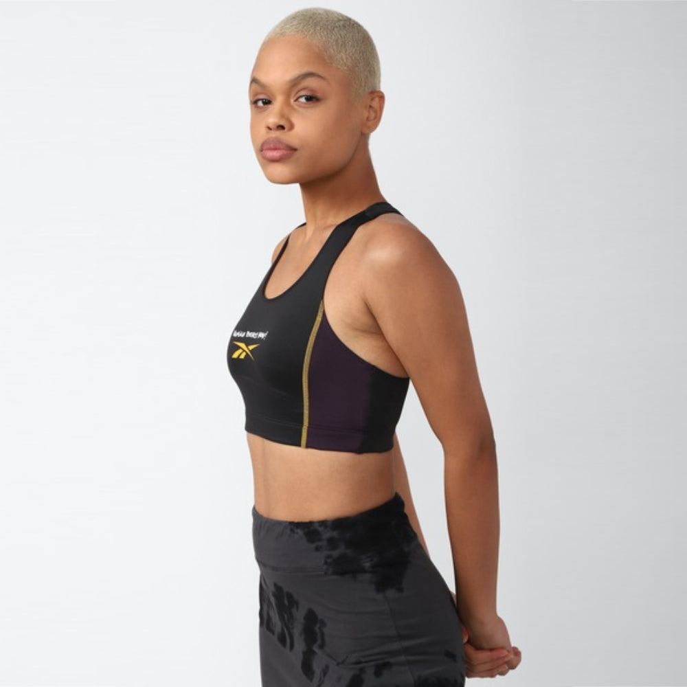 HRN Brand Logo Printed Sports Workout Bra - Women