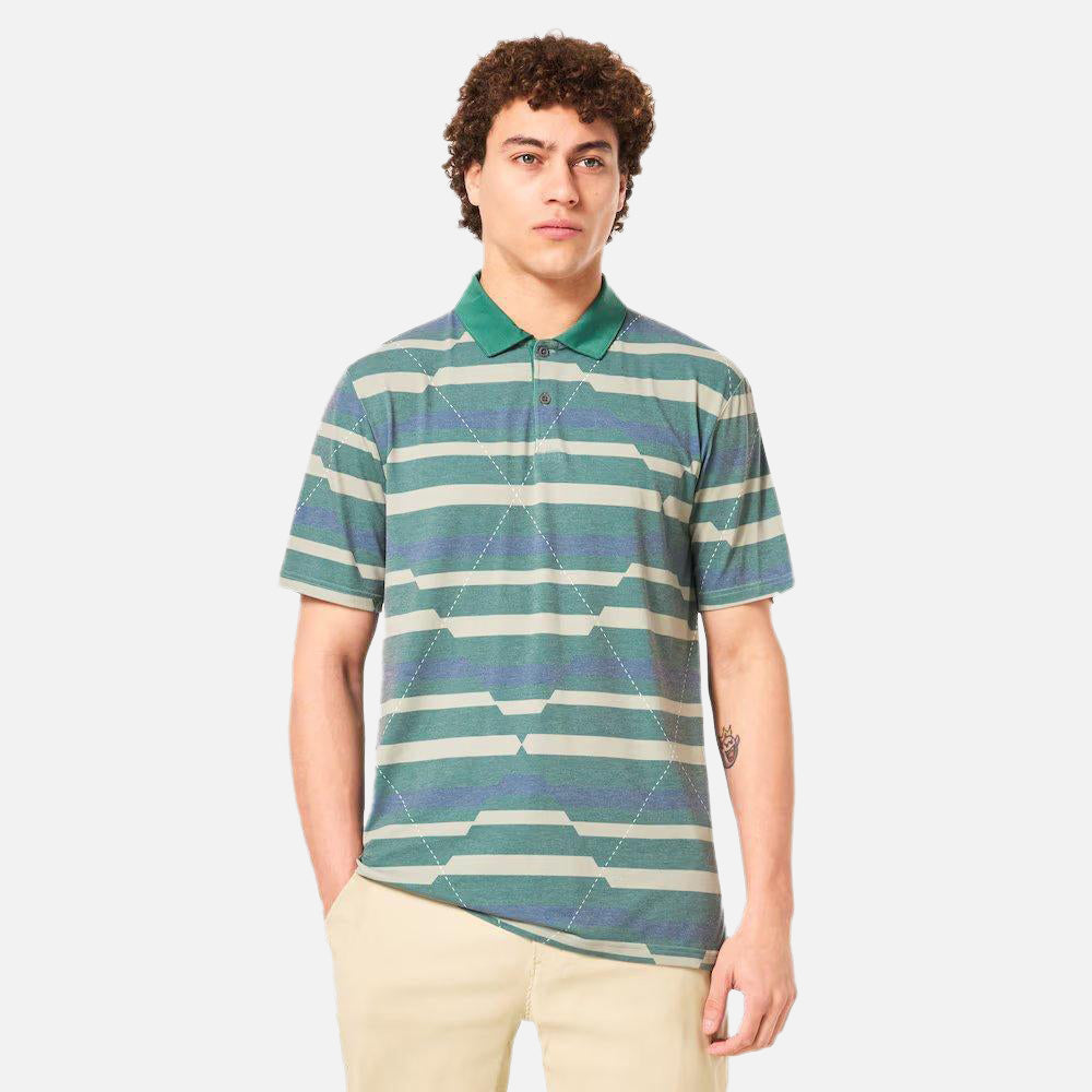 Fractured Argyle Polo - Men