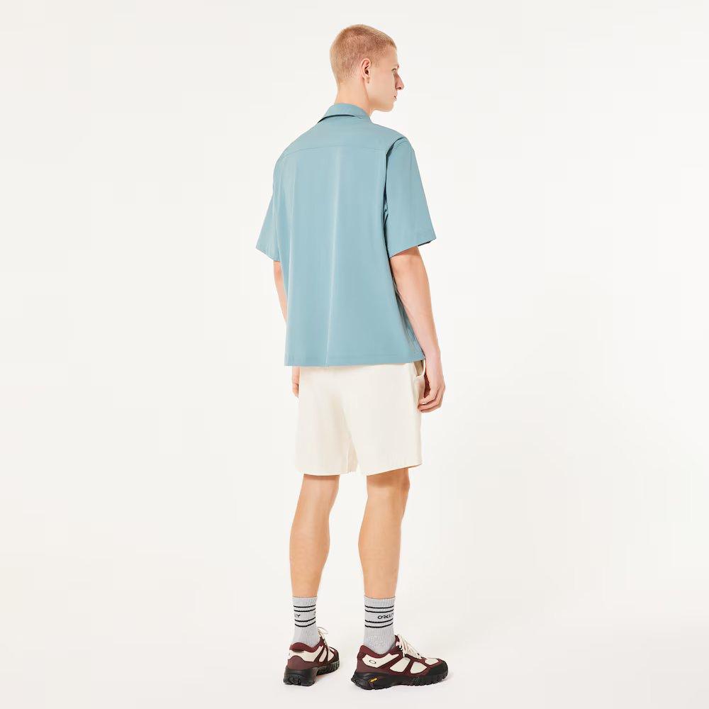 Cuban Collar Short Sleeve Shirt - Men