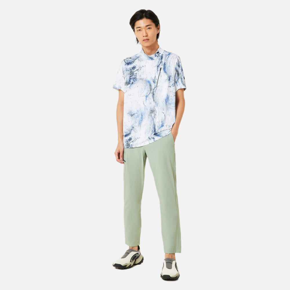 Skull Bold Omble Mock Polo Shirt - Men