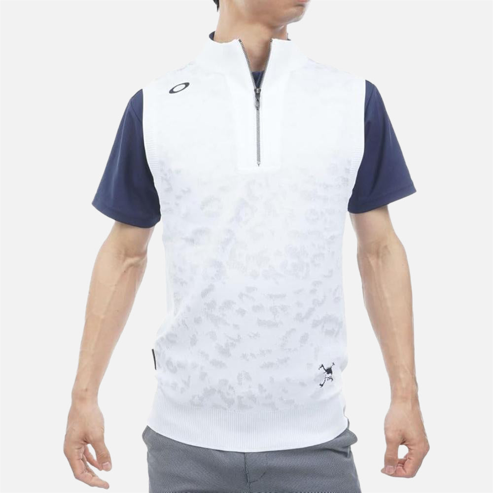 Skull Stretch Spotted Jacquard Vest - Men