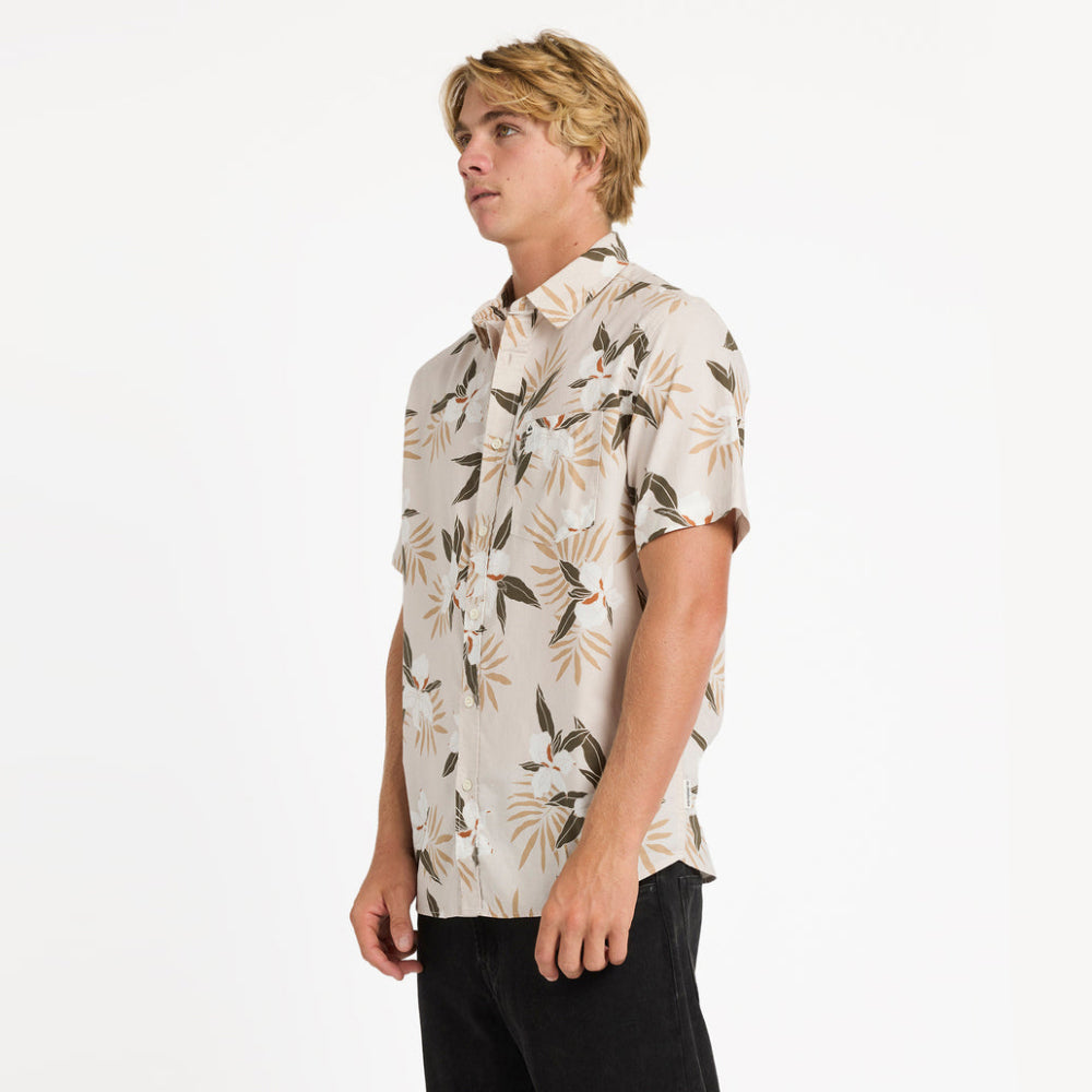 Apero Classic Floral Short Sleeve Shirt - Men