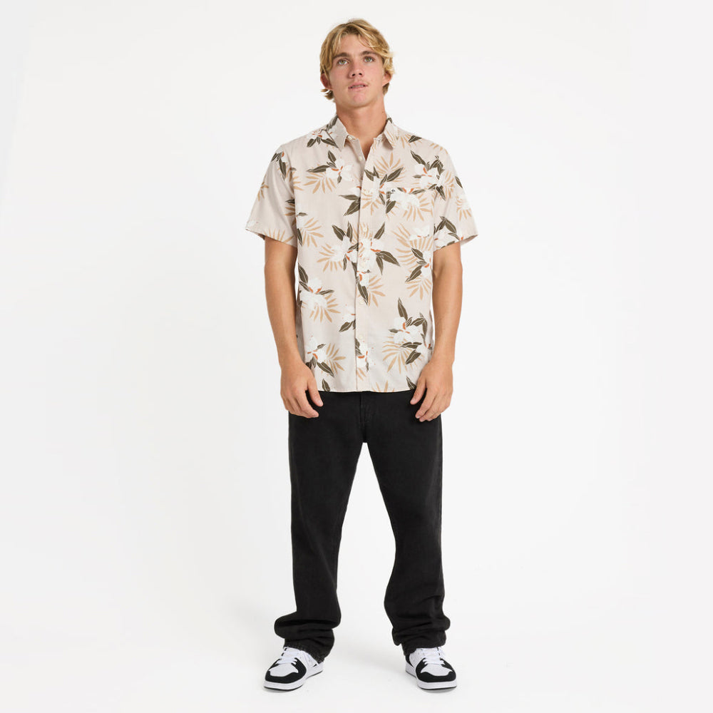 Apero Classic Floral Short Sleeve Shirt - Men
