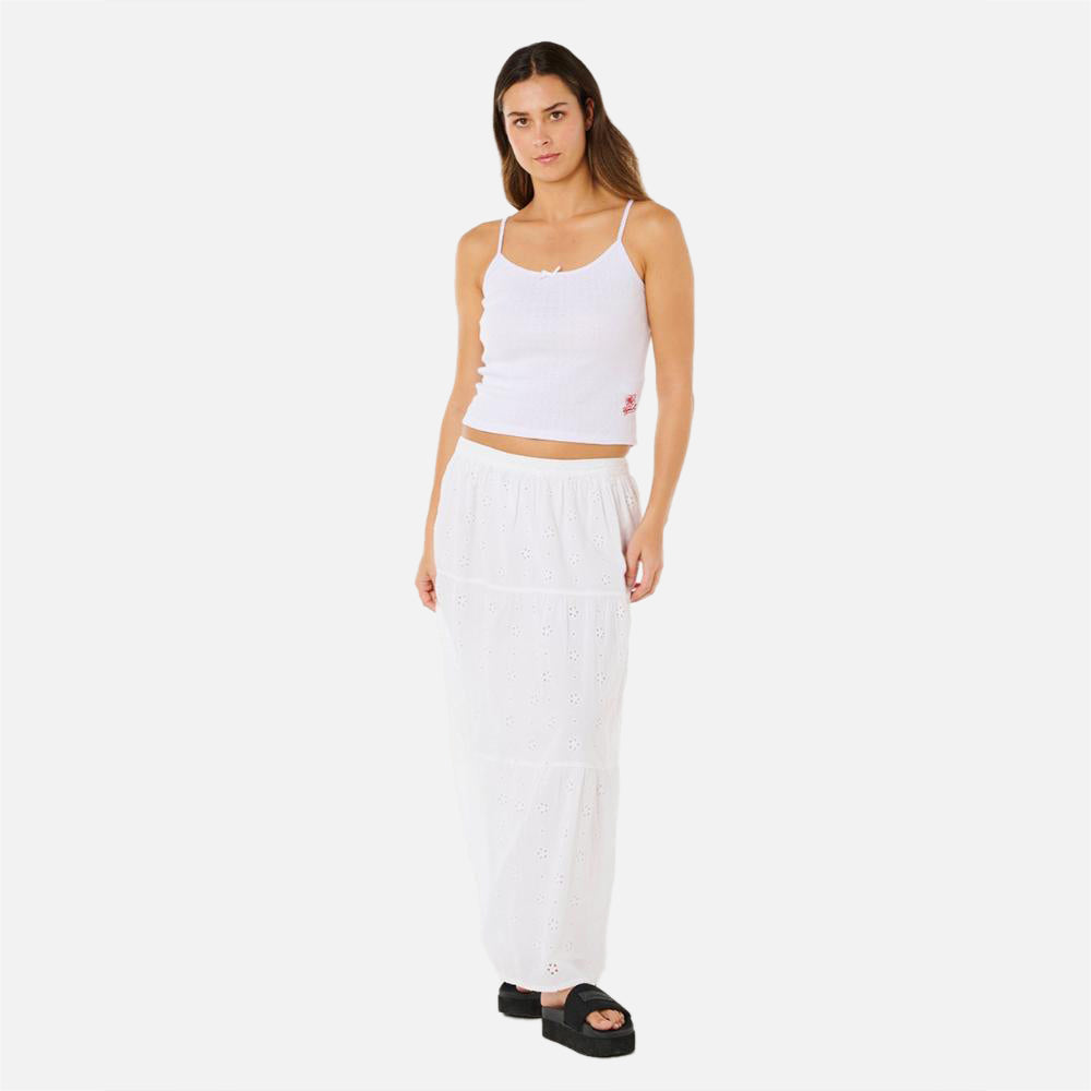 Oasis Broderie Maxi Skirt - Women