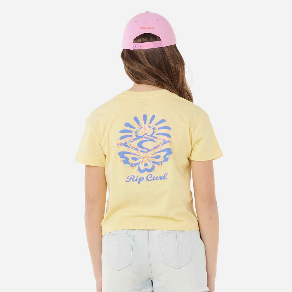 Sunset Skies Crop Tee - Kids