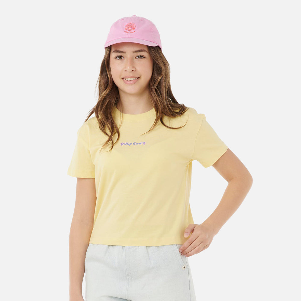 Sunset Skies Crop Tee - Kids
