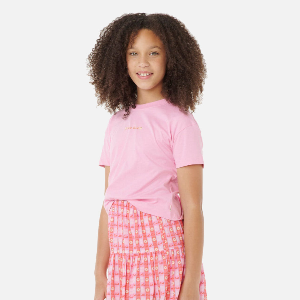 Sunset Skies Crop Tee - Kids
