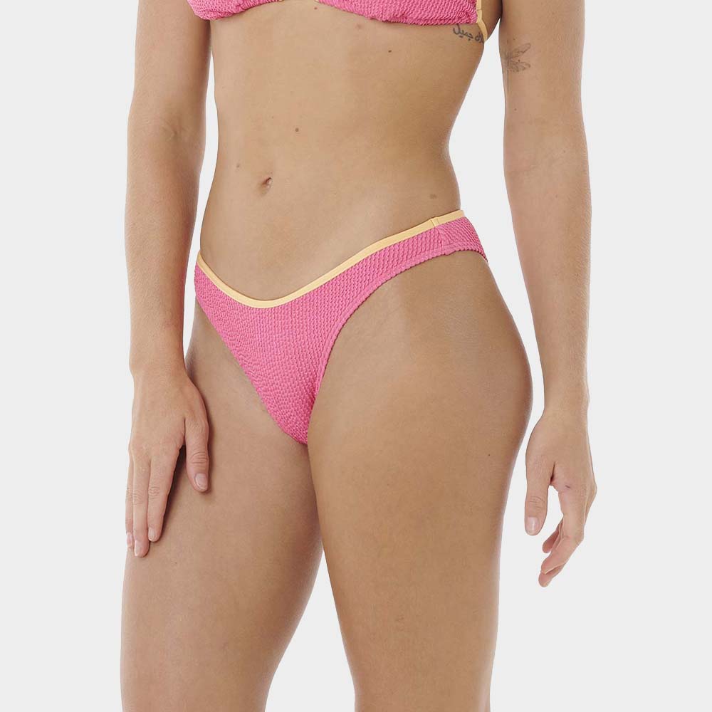 Luxe Surf High Cut Cheeky Coverage Bikini Bottom - Women