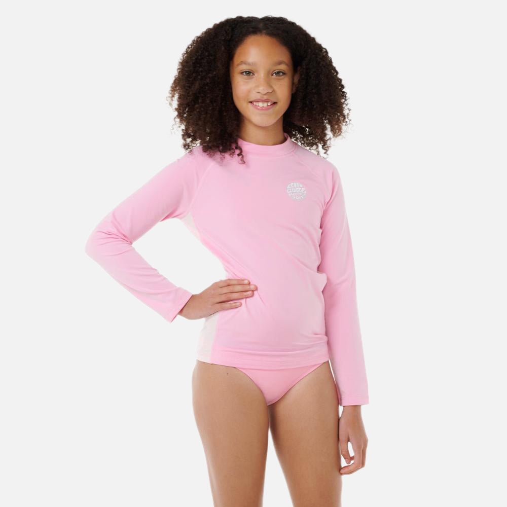 Icon UV Brushed Long Sleeve Rash Vest - Kids