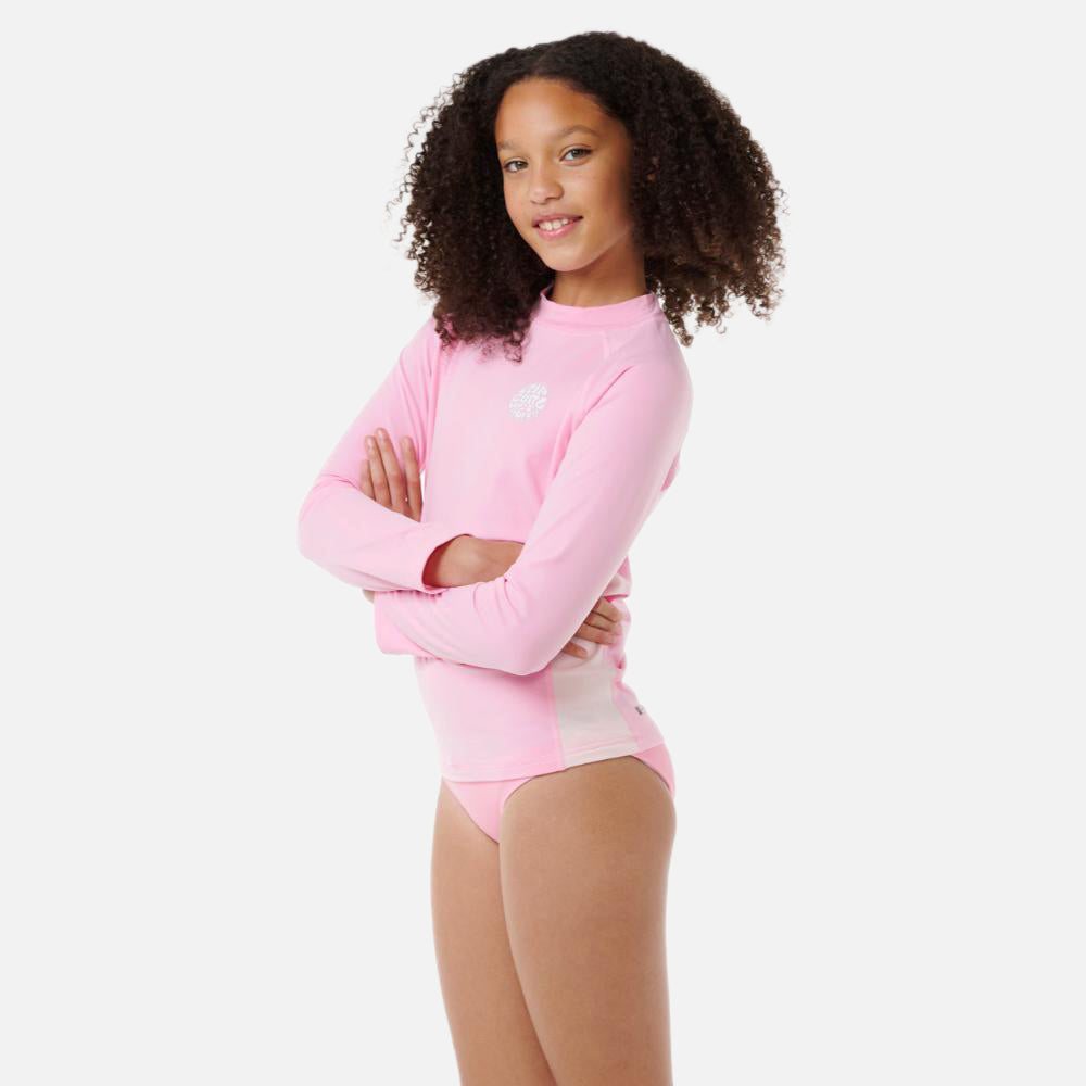 Icon UV Brushed Long Sleeve Rash Vest - Kids