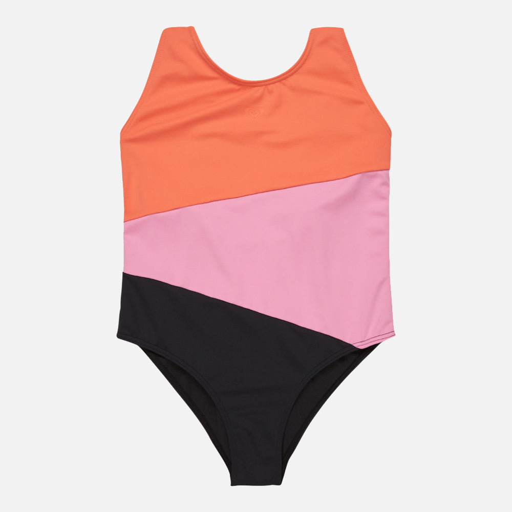Colorblock One-Piece Swimsuit - Kids