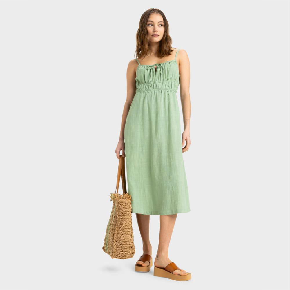 Rosie Skies Slub Midi Dress - Women