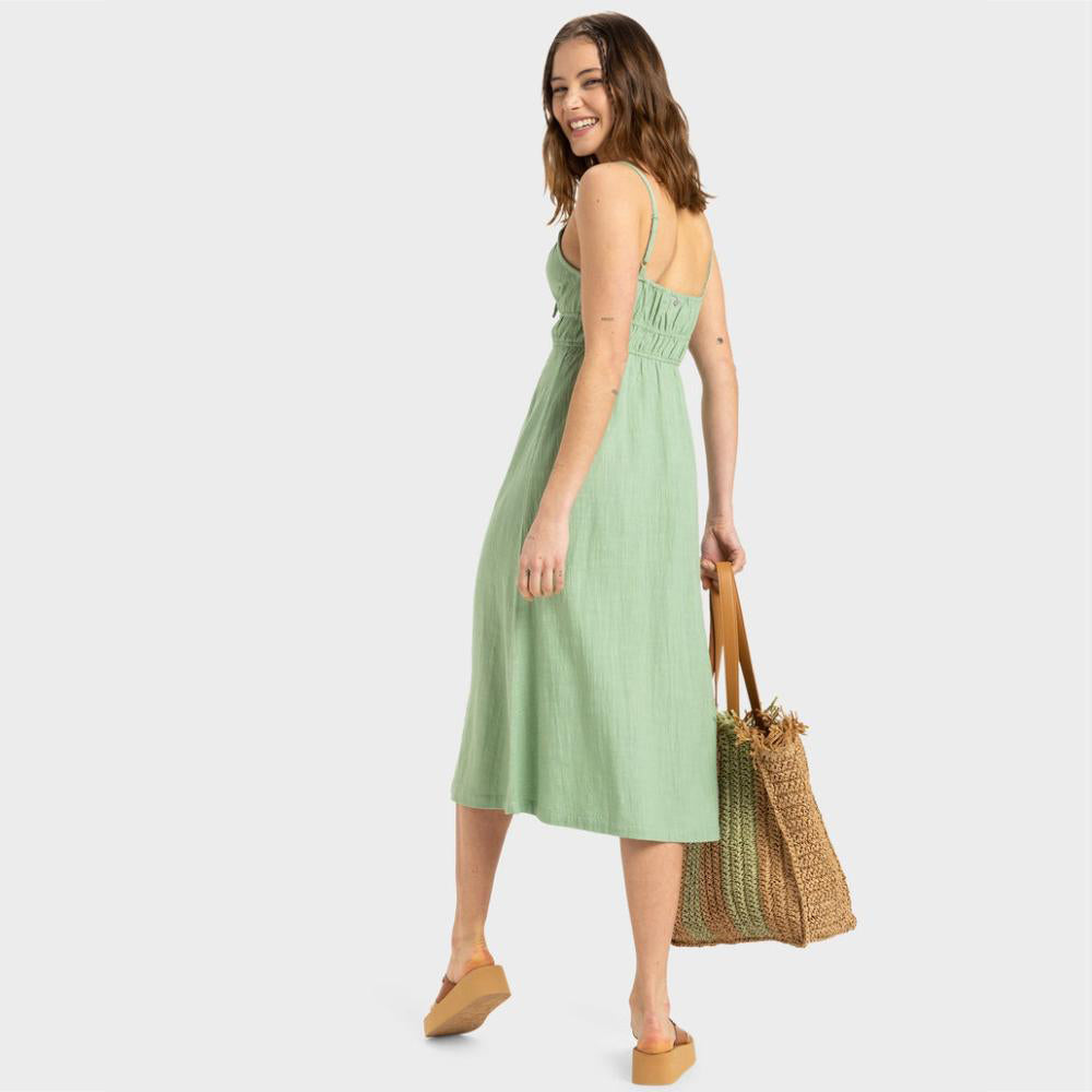 Rosie Skies Slub Midi Dress - Women