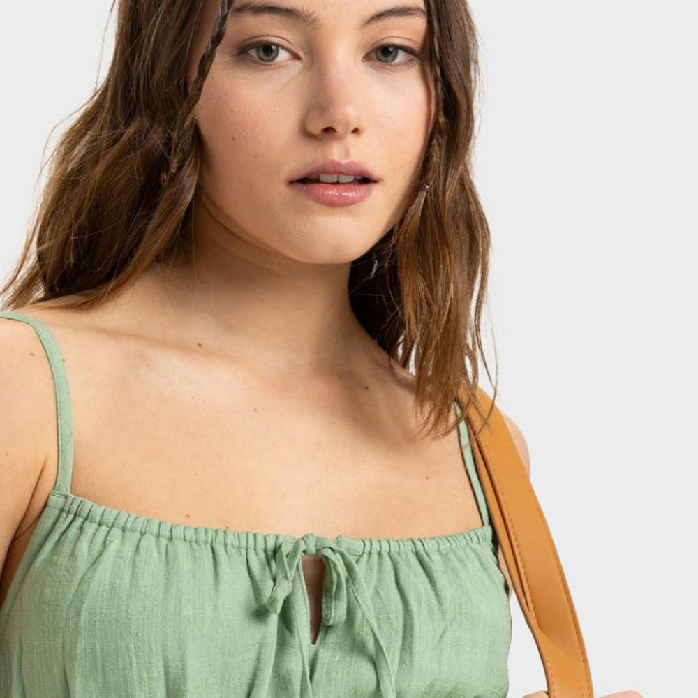 Rosie Skies Slub Midi Dress - Women