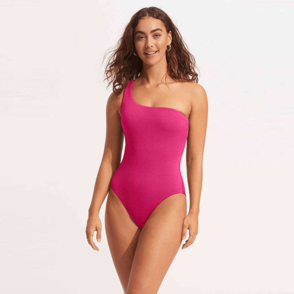 Sea Dive One Shoulder One Piece - Women