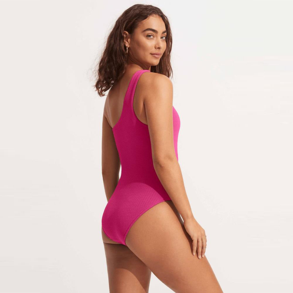 Sea Dive One Shoulder One Piece - Women