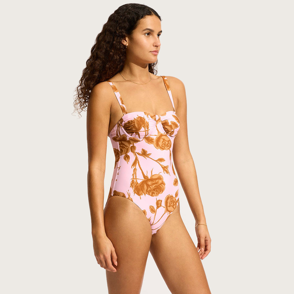 Rococo Ruched Underwire One Piece - Women