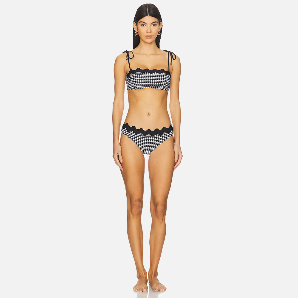 Gia Ric Rac Bustier Bandeau Bikini Top - Women