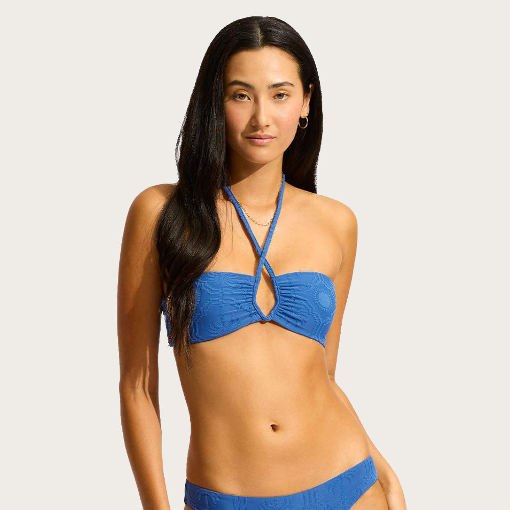 Oasis Diamond Wire Bandeau Bikini Top - Women