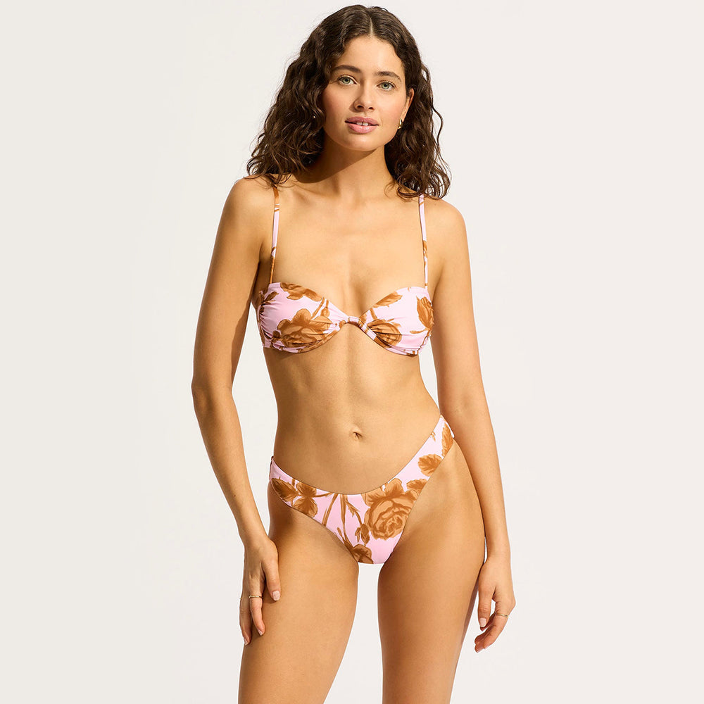 Rococo Ruched Split Wire Bikini Top - Women