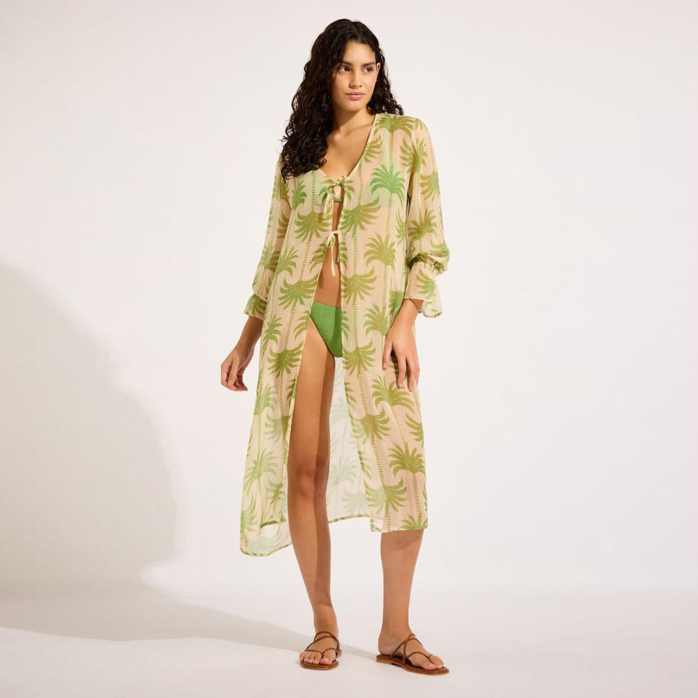 Oasis Tie Front Cover Up - Women