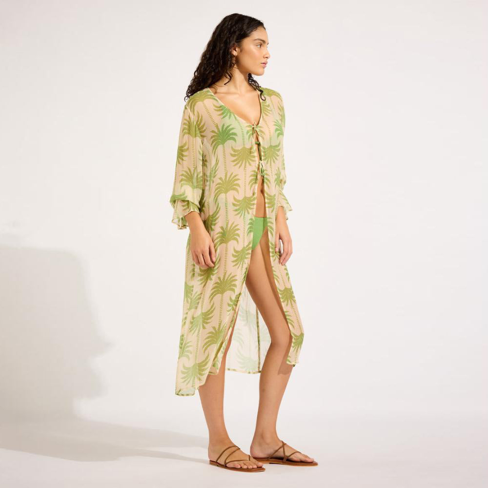 Oasis Tie Front Cover Up - Women