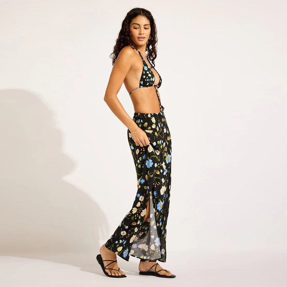 Modern Romance Shirred Waist Wrap Pant - Women