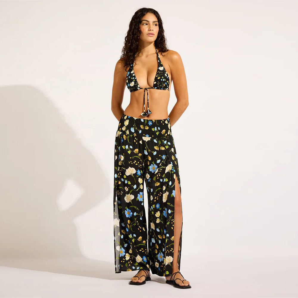 Modern Romance Shirred Waist Wrap Pant - Women