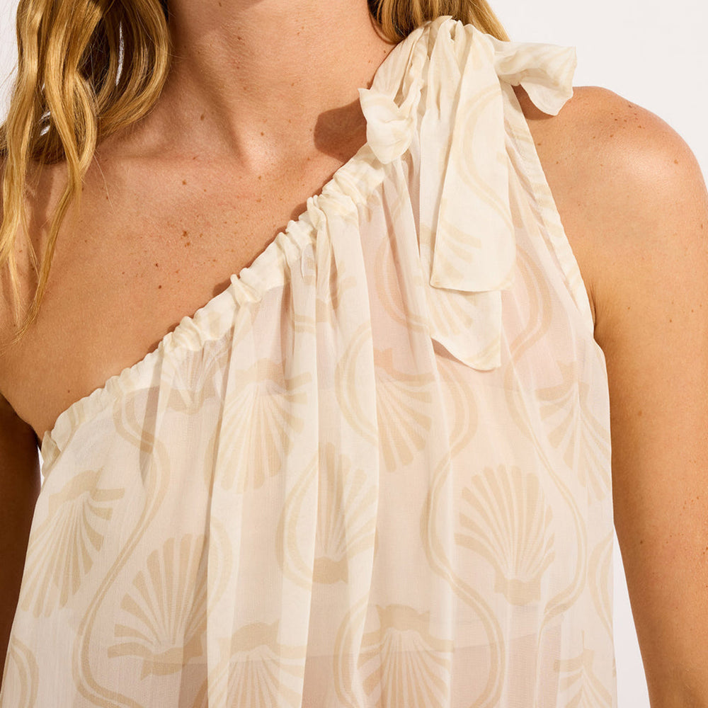 Luna One Shoulder Maxi Kaftan - Women