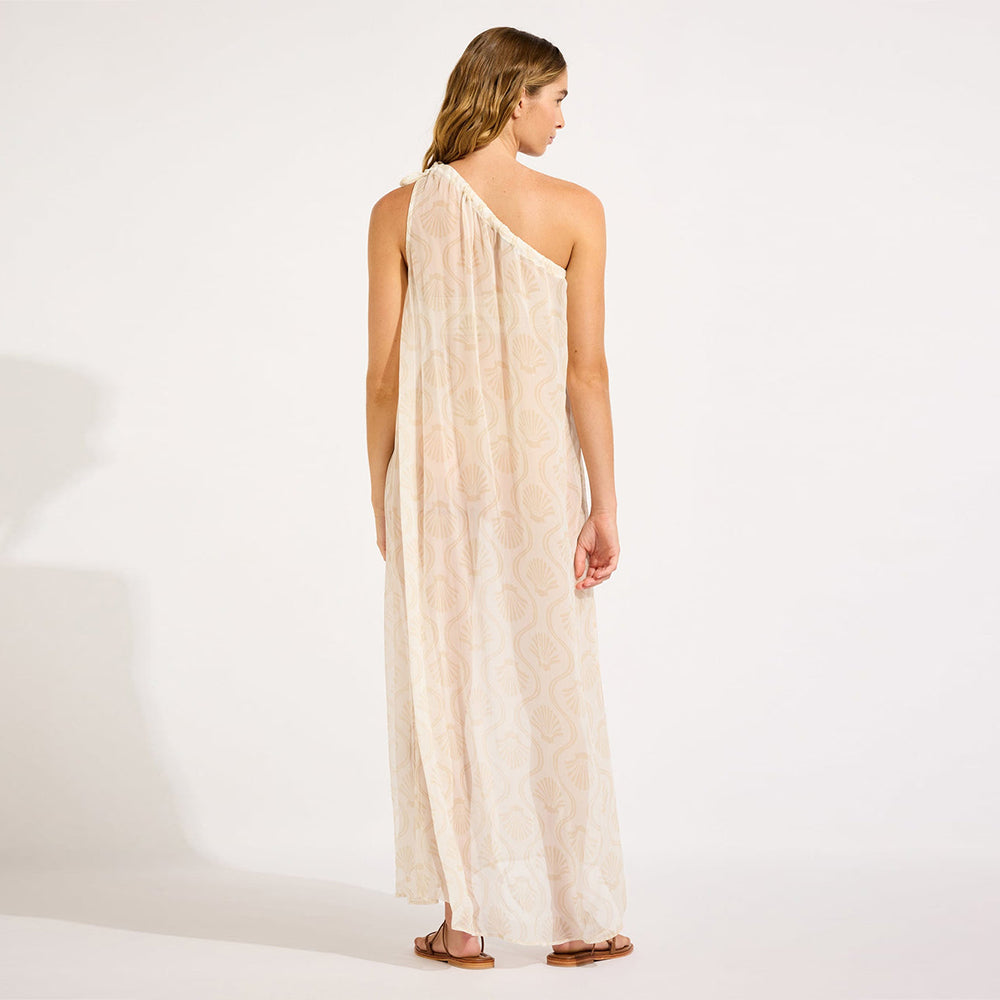 Luna One Shoulder Maxi Kaftan - Women