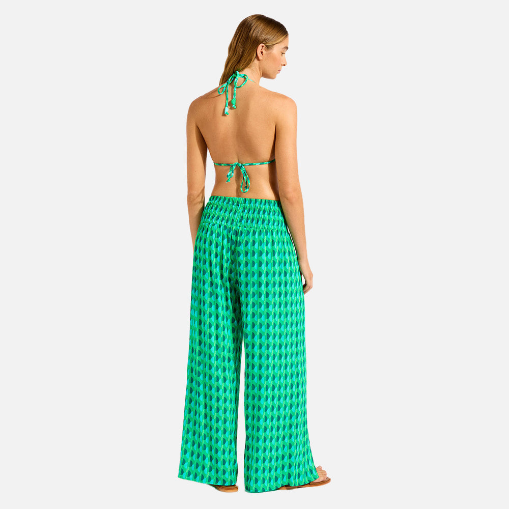 Sorrento Shirred Waist Wrap Pant - Women