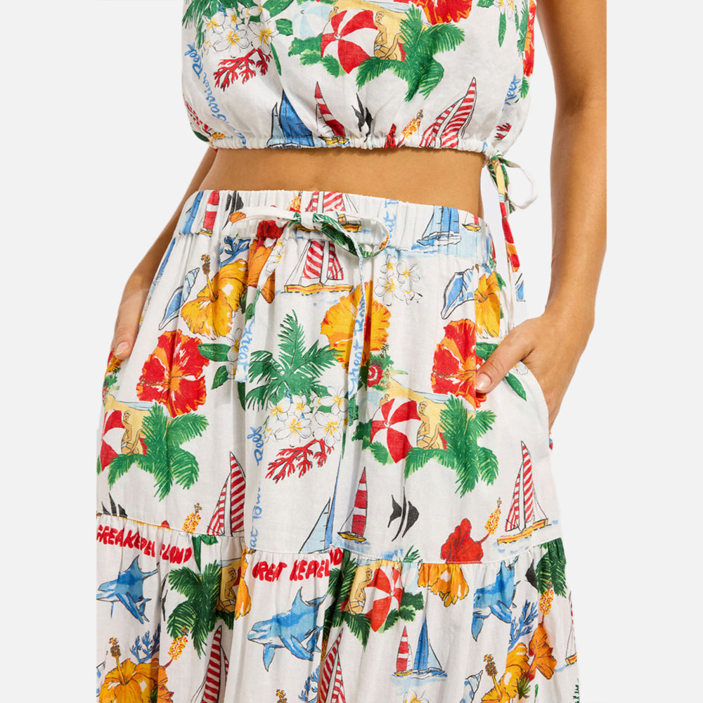 Viva Vacation Tiered Maxi Skirt - Women