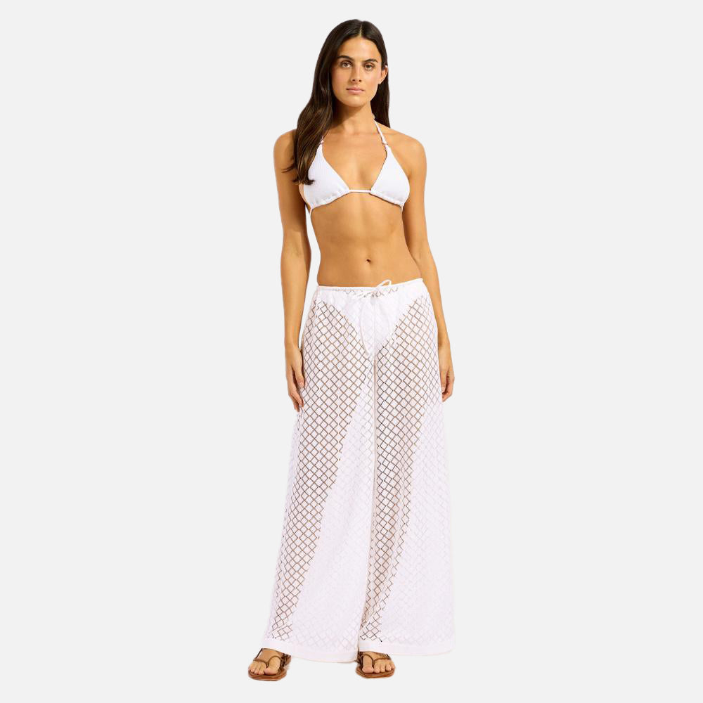 Beachedit Drawstring Lace Pant - Women