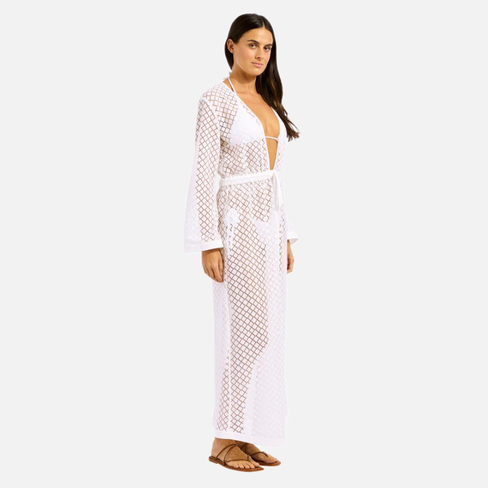 Beach Edit Gathered Lace Cover-Up - Women