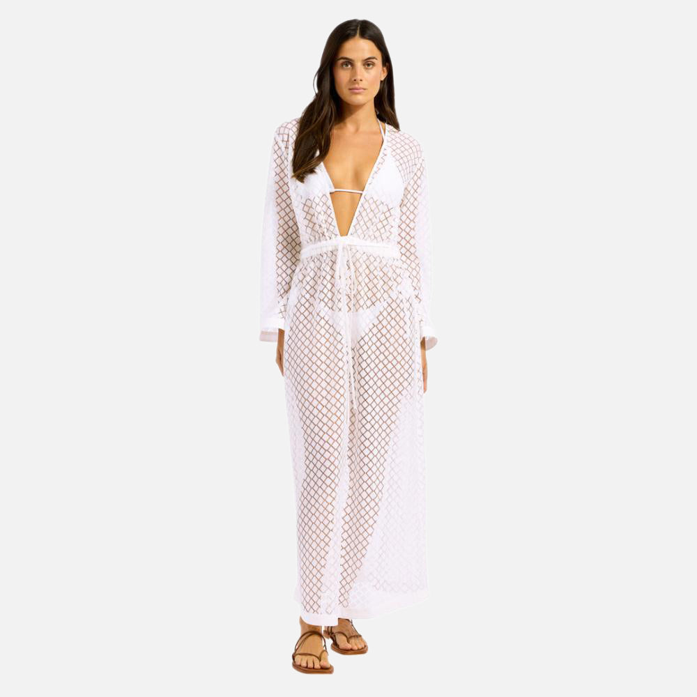 Beach Edit Gathered Lace Cover-Up - Women