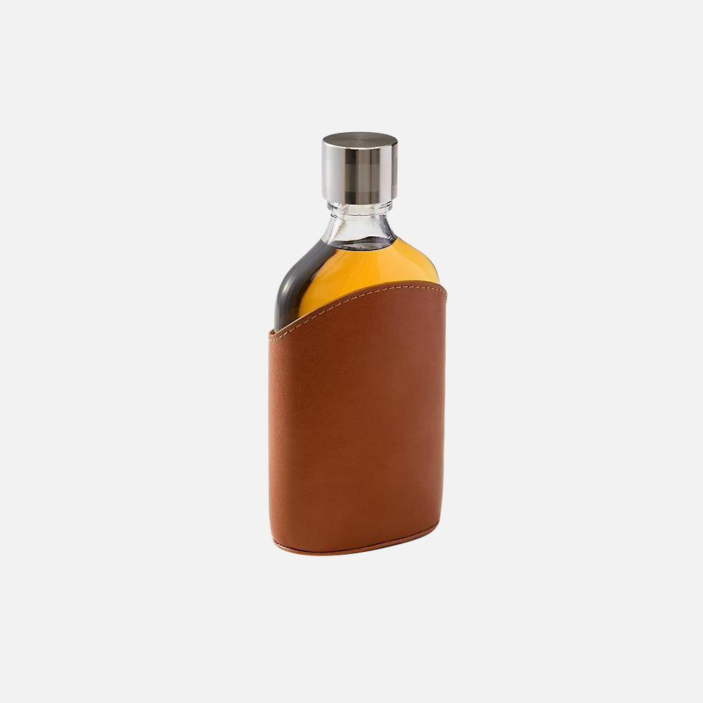 Viski Parker Leather Flask - Unisex