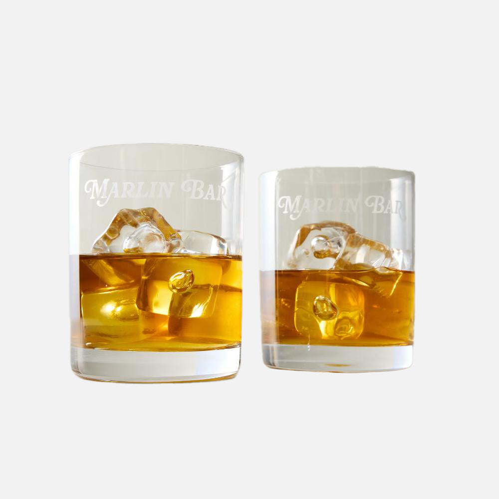 Marlin Bar Old Fashioned 10-oz. Glasses Set of 2 - Unisex