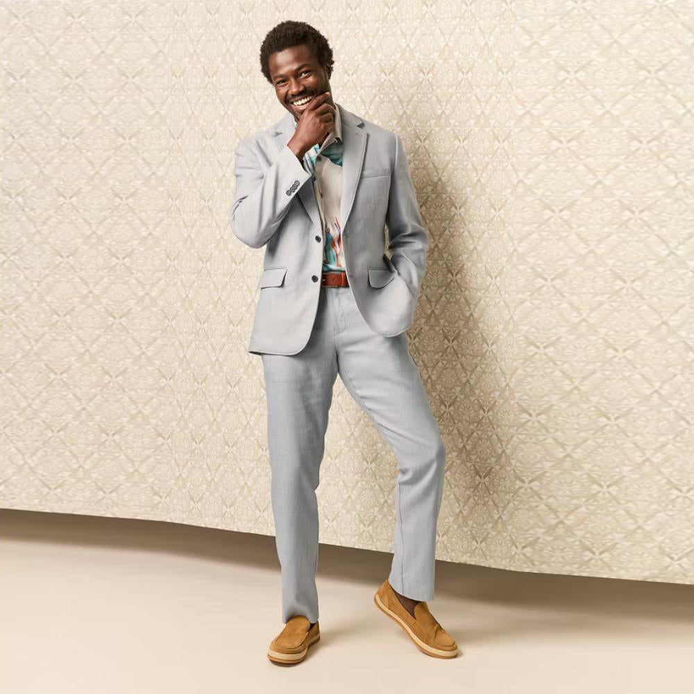 Latigo Beach Linen-Blend Flat-Front Pants - Men