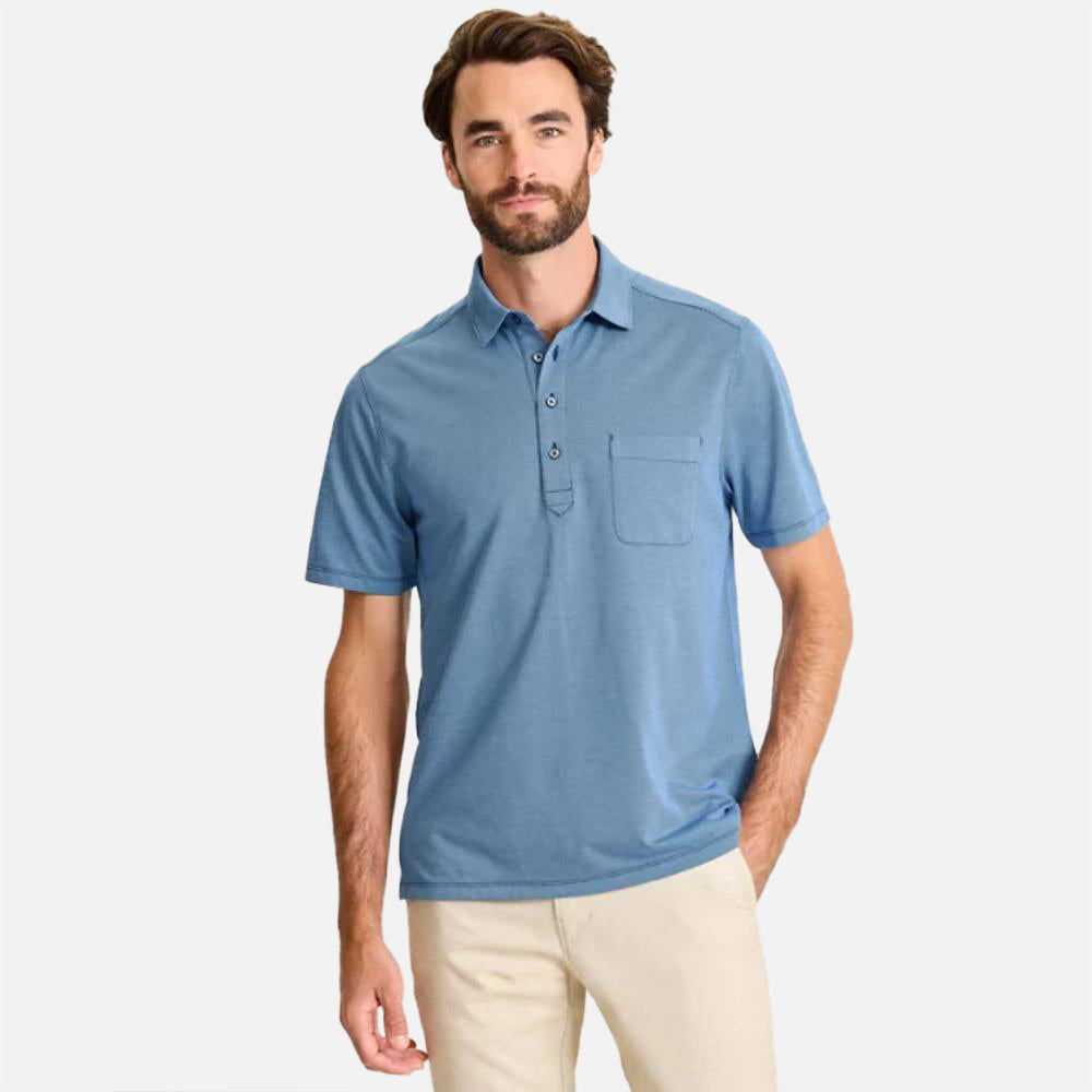 San Lucio Stretch Knit Polo T-Shirt - Men