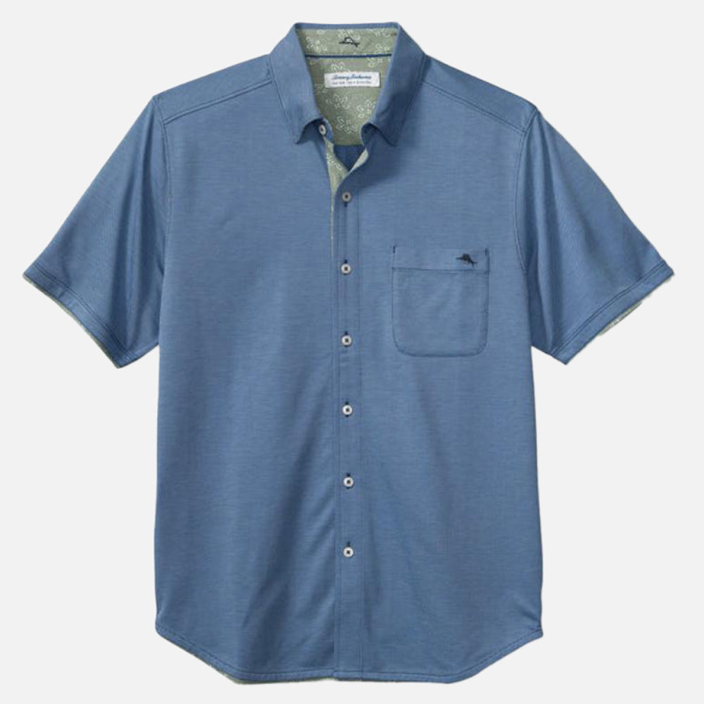 San Lucio Lotus Happy Hour Stretch Knit Shirt - Men