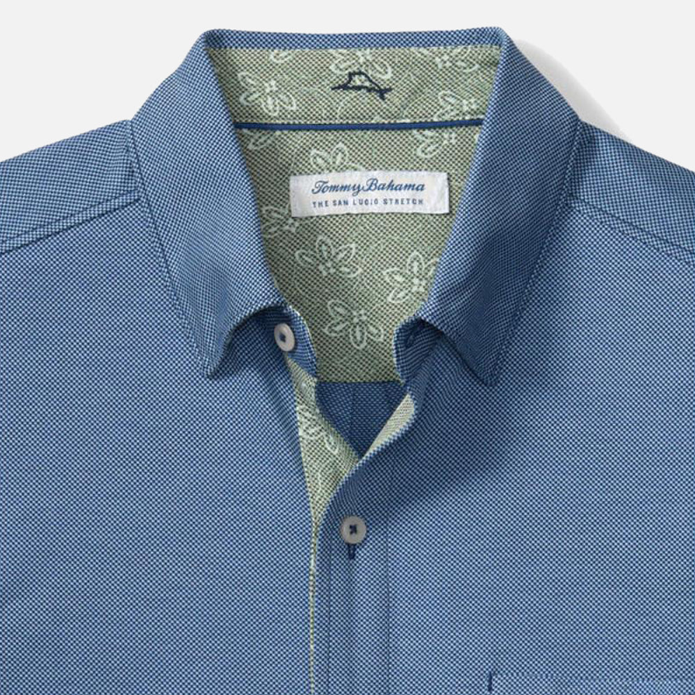 San Lucio Lotus Happy Hour Stretch Knit Shirt - Men