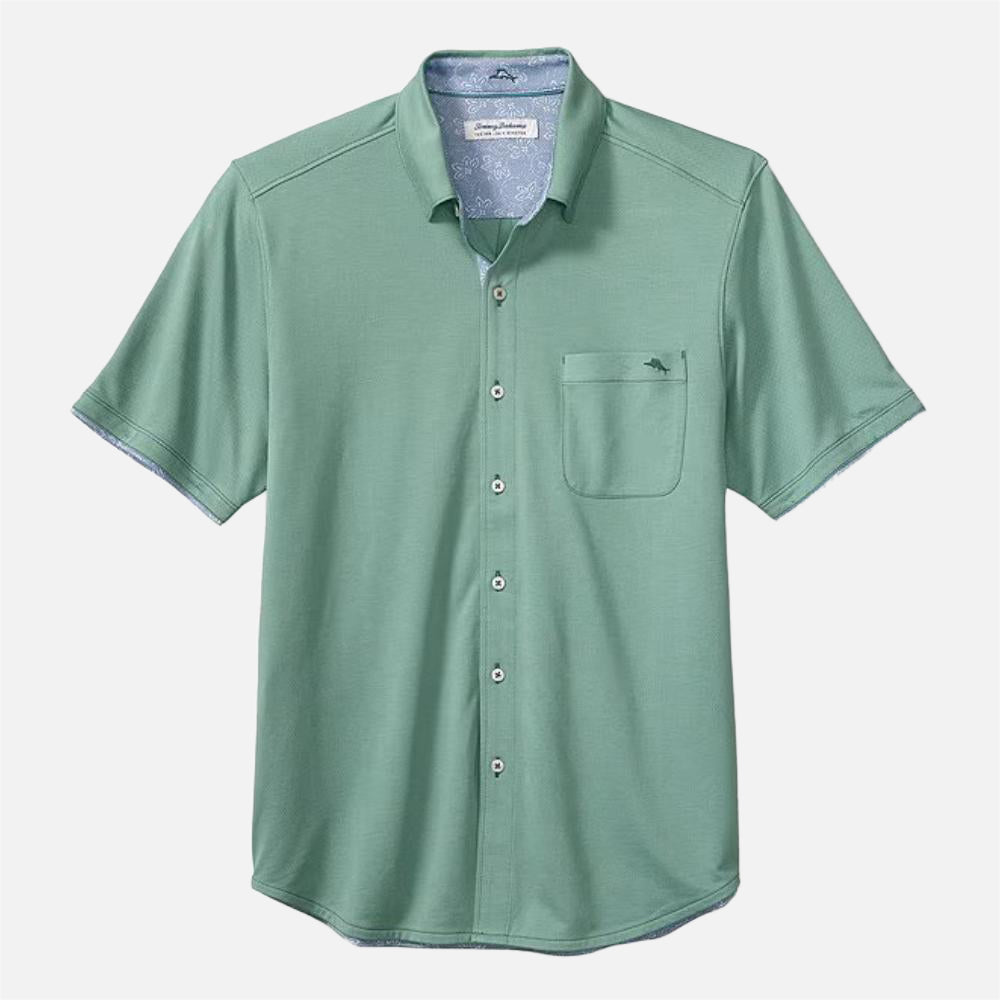 San Lucio Lotus Happy Hour Stretch Knit Shirt - Men