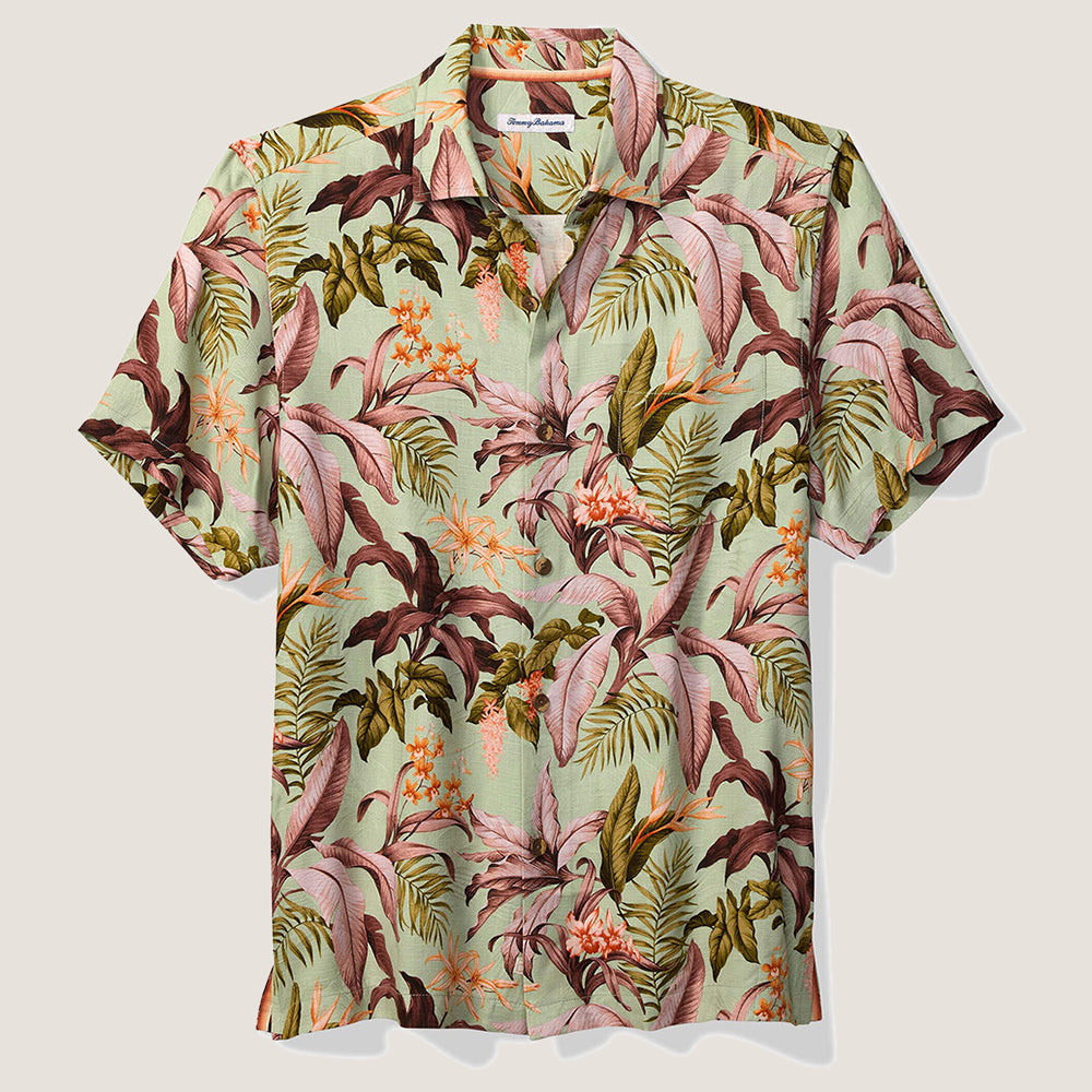 Jaded Blooms Silk Camp Shirt - Men